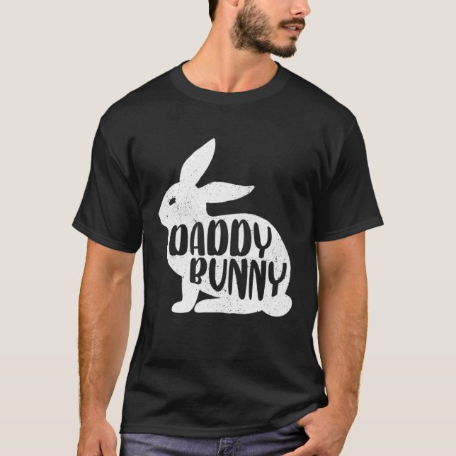 Daddy Bunny Cute Matching Family Easter T-Shirt (Vorderseite)