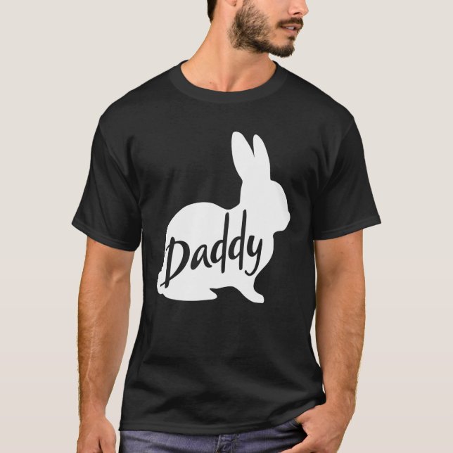 Daddy Bunny Rabbit Father Vater Osterfest T-Shirt (Vorderseite)