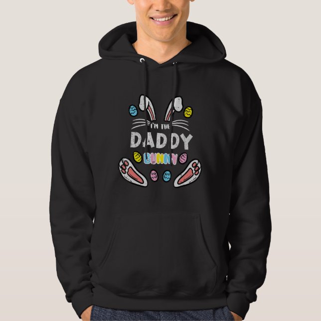 Daddy Bunny Rabbit Osterfamilie Match Men Toddler Hoodie (Vorderseite)
