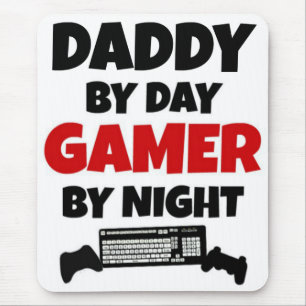 Daddy by Day Gamer by Night Mousepad