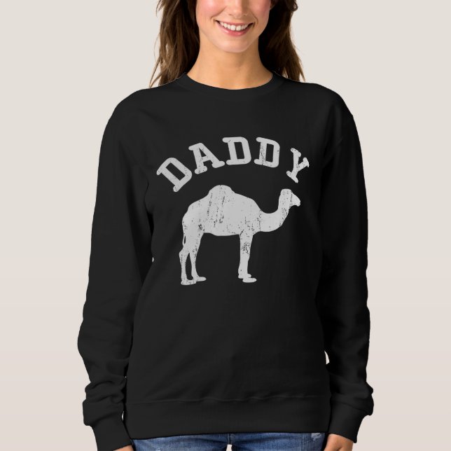 Daddy Camel Vintage Ideen für den Vater Sweatshirt (Vorderseite)