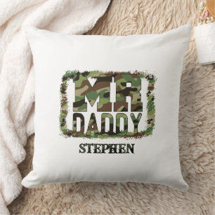Daddy Camouflage Design mit Individuelle Name Kissen