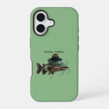 Daddy Catfish Dark Sea Green iPhone 16 Tough Case