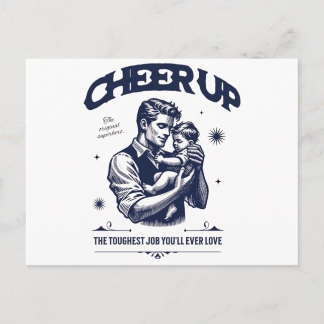 DADDY CHEER UP GREETING CARD POSTKARTE (Vorderseite)