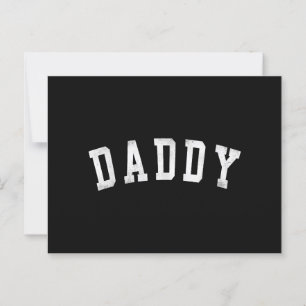 Daddy - Classic Bold Schriftart Papa Postkarte