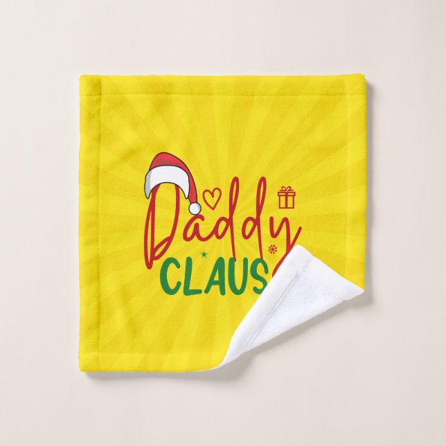 Daddy Claus Christmas Design-60094 Waschlappen (Waschlappen)