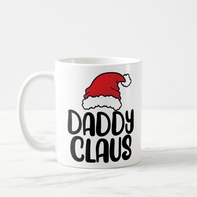 Daddy Claus - Christmas Matching Pajama Gift Kaffeetasse (Links)