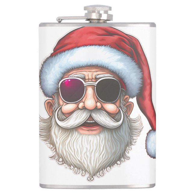Daddy Claus Coffee Tasse Hip Flask Flachmann (Vorderseite)