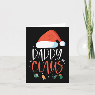 Daddy Claus Funny Familie Weihnachtspaare Santa X Karte