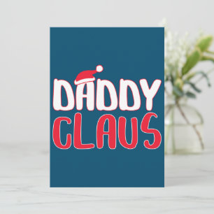 Daddy Claus Matching Weihnachtskostüme Dankeskarte