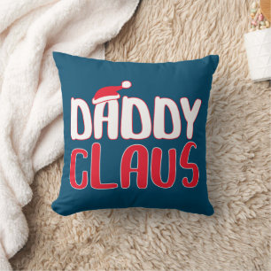 Daddy Claus Matching Weihnachtskostüme Kissen
