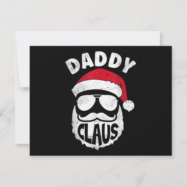 Daddy Claus Santa Claus Funny Christmas Matching P (Vorderseite)