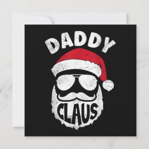 Daddy Claus Santa Claus Funny Christmas Matching P Einladung