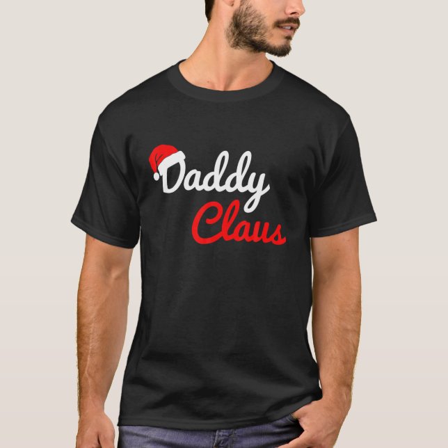Daddy Claus Vater Pater Xmas Weihnachts-Party T-Shirt (Vorderseite)