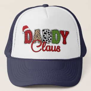 Daddy Claus Weihnachten Karo-Text-Design-50095 Truckerkappe