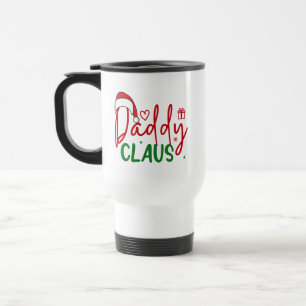 Daddy Claus Weihnachtsdesign Reisebecher