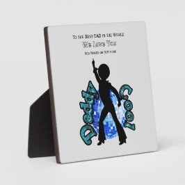 Daddy Cool Disco Ball Dance Vatertag Fotoplatte