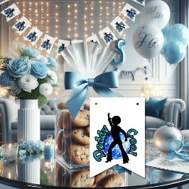 Daddy Cool Disco Dance Vatertag Jagdfahnen Wimpelkette