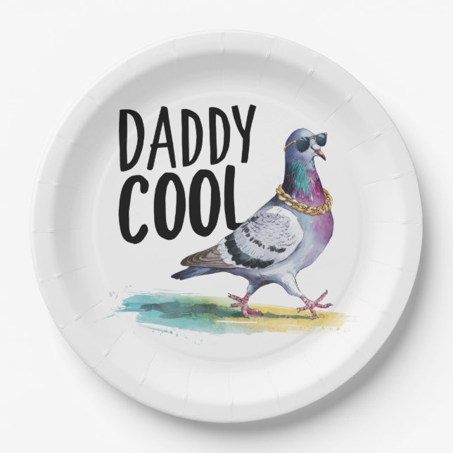 Daddy Cool Pappteller (Vorderseite)