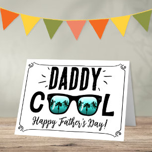 Daddy Cool trendy Sonnenbrille Happy Vatertag Karte