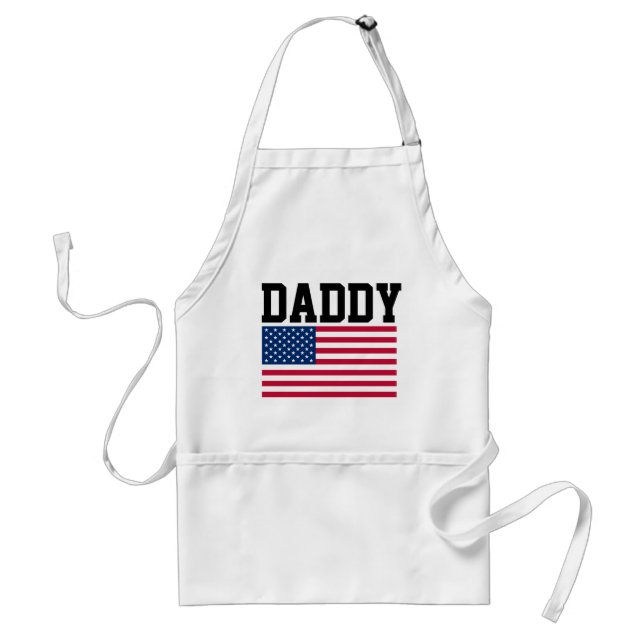 DADDY DAD MENS PATRIOTIC APRONS SCHÜRZE (Vorne)