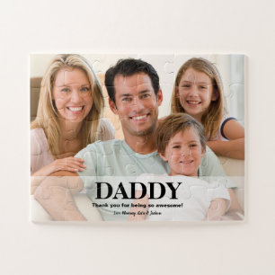 Daddy Danke, Personalisierte Foto-Nachricht Puzzle