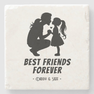 Daddy-Daughter Best Friend Forever - Individuelle Steinuntersetzer