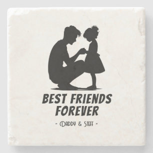 Daddy-Daughter Best Friend Forever - Individuelle Steinuntersetzer