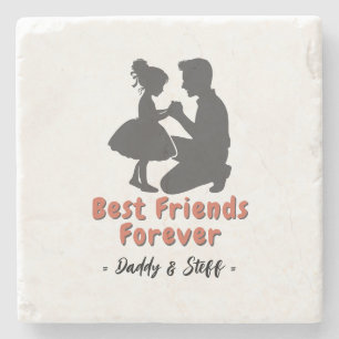 Daddy-Daughter Best Friend Forever - Individuelle Steinuntersetzer