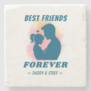 Daddy-Daughter Bester Freund für immer - Individue Steinuntersetzer
