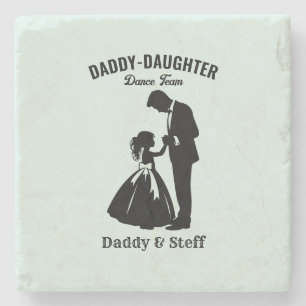 Daddy-Daughter Dance Team (2) Steinuntersetzer