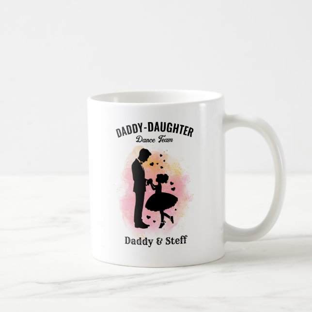 Daddy-Daughter Dance Team (3) T - Shirt Kaffeetasse (Rechts)