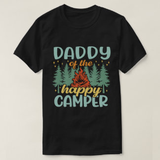 Daddy des Happy Camper Retro-Camping-Shirts T-Shirt