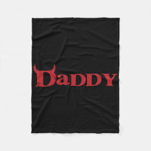 Daddy Devil Horn Lazy Halloween Kostüm Gothic Pap Fleecedecke