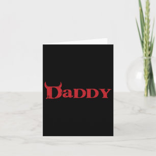 Daddy Devil Horn Lazy Halloween Kostüm Gothic Pap Karte