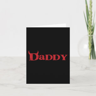 Daddy Devil Horn Lazy Halloween Kostüm Gothic Pap Karte
