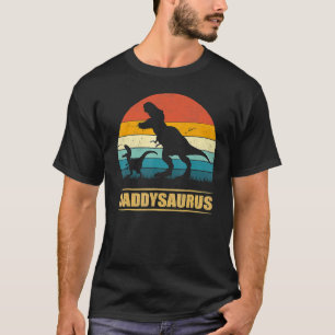 Daddy Dinosaur Daddysaurus 2 Kinder Vatertag T-Shirt