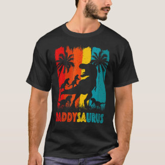 Daddy Dinosaur Daddysaurus 4 Vier Kinder für Vater T-Shirt