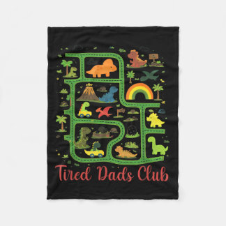 Daddy Dinosaur Dino-Land-Karte Müder Väter Club Fleecedecke