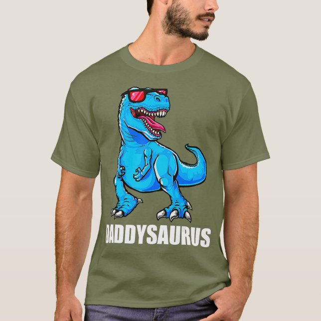Daddy Dinosaur Shirt Daddysaurus Rex Shirt Vater (Vorderseite)