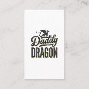 Daddy Dragon Vintage Gravur Shirt Design_1 Visitenkarte