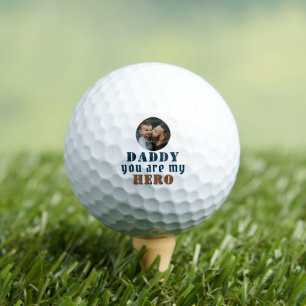 Daddy, du bist mein Helden Vater Foto Vatertag Golfball