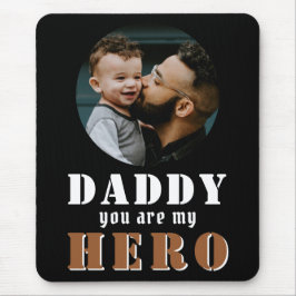 Daddy, du bist mein Helden Vater Foto Vatertagsmau Mousepad