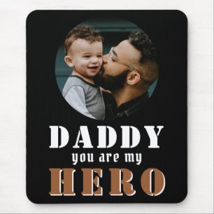 Daddy, du bist mein Helden Vater Foto Vatertagsmau Mousepad