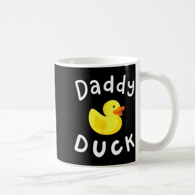 Daddy Duck Birthday Rubber Duck Lover Family Match Kaffeetasse (Rechts)