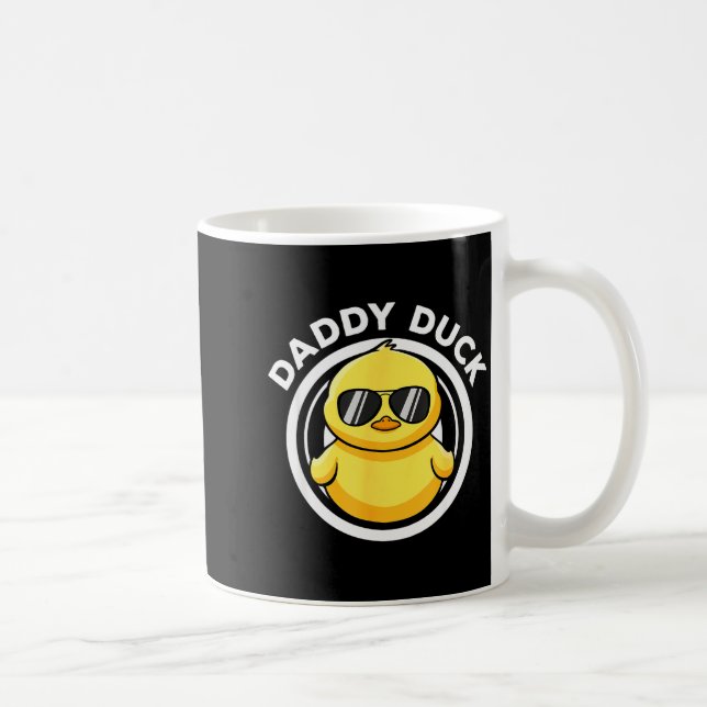 Daddy Duck Dad I Love Ducks Family Lover Funny Rub Kaffeetasse (Rechts)