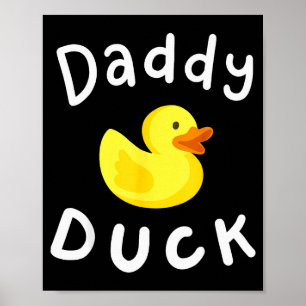 Daddy Duck Geburtstag Gummienten Liebhaber Familie Poster