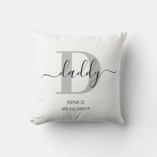 Daddy Elegant Script Monogram Kissen