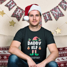Daddy elf Familie passend Weihnachtsausstattungsna