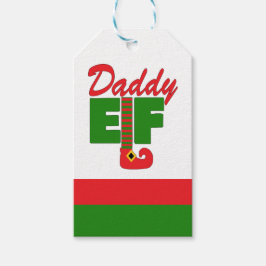 Daddy Elf Geschenkanhänger
